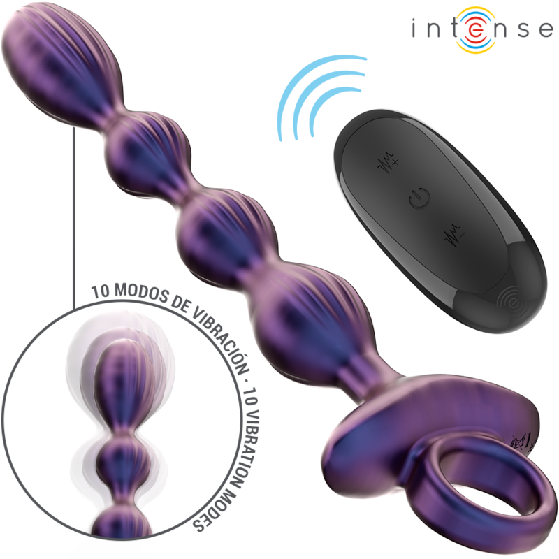 Intense - Jackie Plug Anal Vibratório Modelo 1 Control Remoto