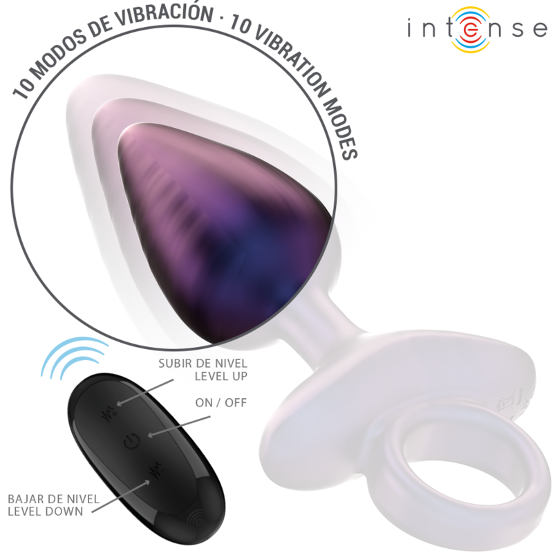 Intenso - Michael Vibrador Anal Plug Modelo 2 Controle Remoto