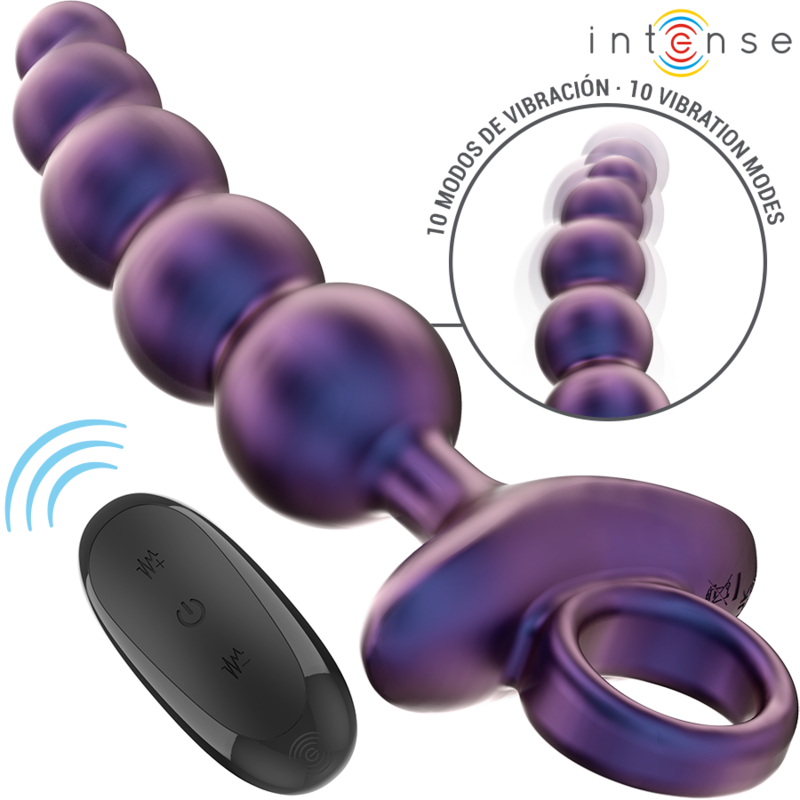Intenso - Tito Vibrador Anal Plug Modelo 3 Controle Remoto