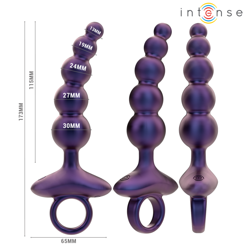 Intenso - Tito Vibrador Anal Plug Modelo 3 Controle Remoto
