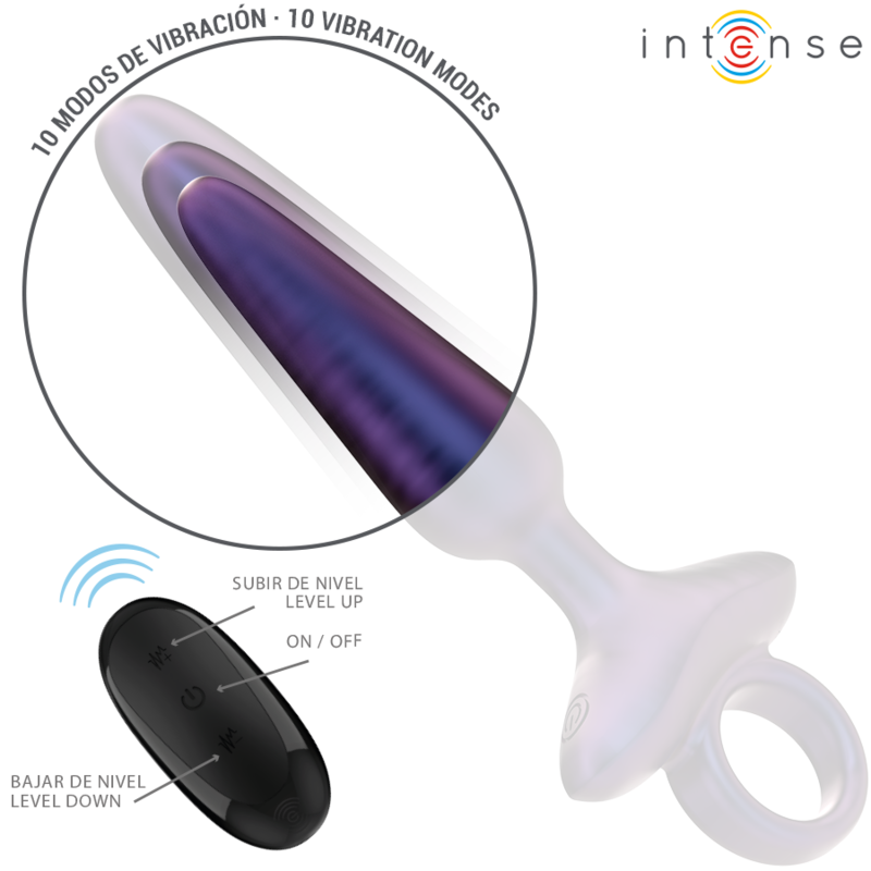 Intense - Marlon Vibrador Anal Plug Modelo 4 Control Remoto