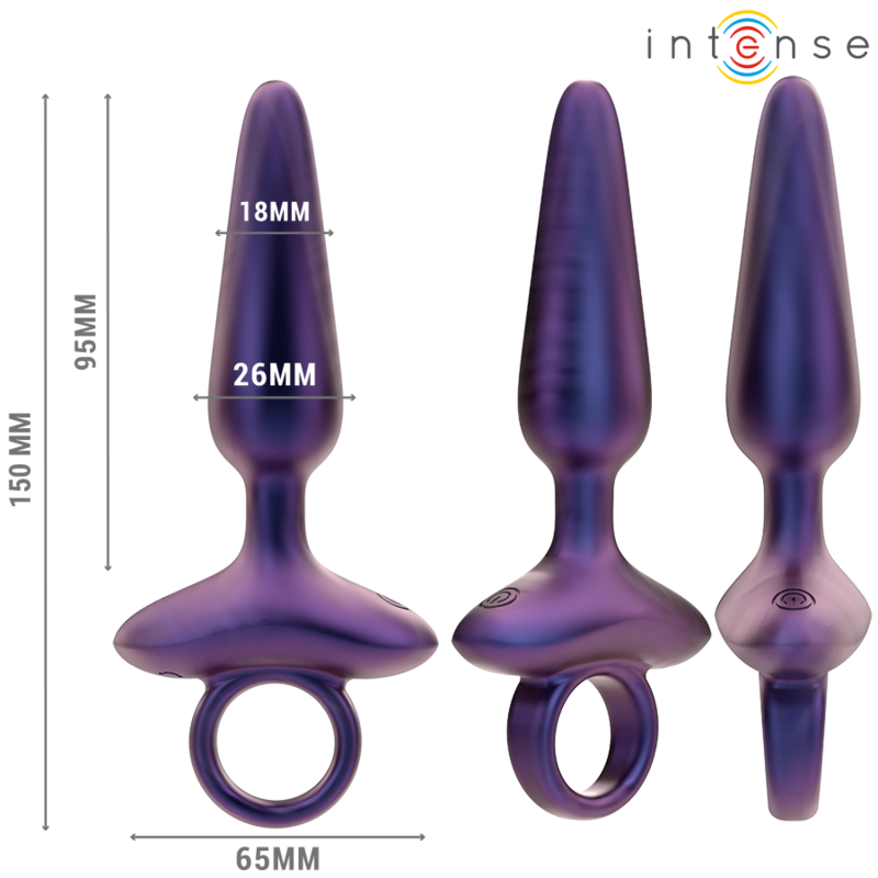 Intense - Marlon Vibrador Anal Plug Modelo 4 Control Remoto