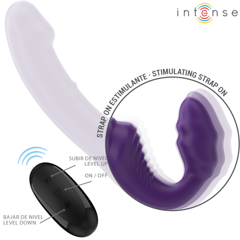 Intenso - Jill Vibrador Duplo 20 Cm Roxo Control Remoto