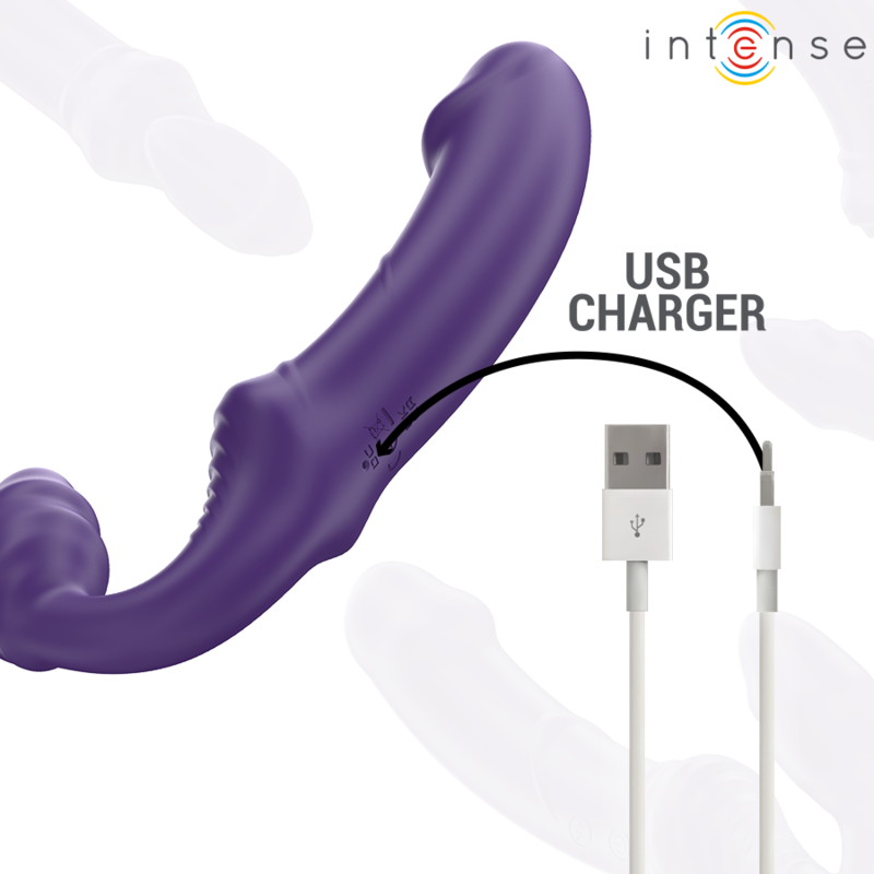 Intenso - Jill Vibrador Duplo 20 Cm Roxo Control Remoto
