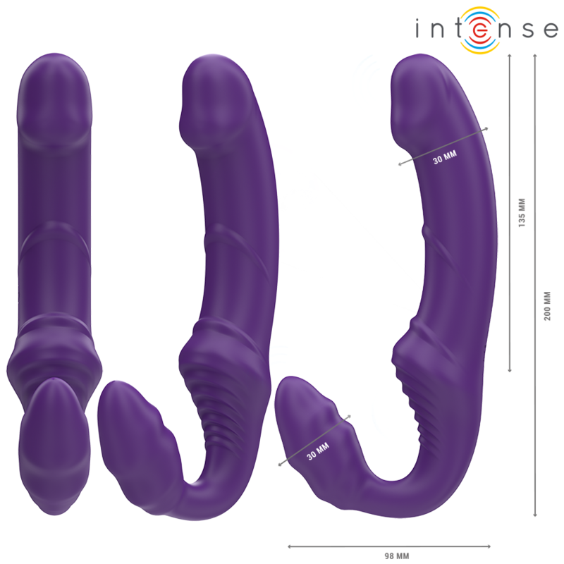 Intenso - Jill Vibrador Duplo 20 Cm Roxo Control Remoto