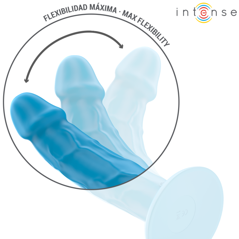 INTENSE - PHOEBE VIBRADOR REALISTA 10 VIBRAÇÕES AZUL COM CONTROLO REMOTO