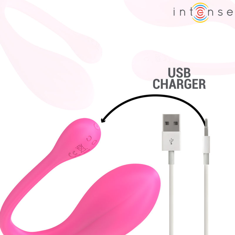 Intenso - Janice Vibrador U Dupla Estimulação 10 Vibrações Rosa Controle Remoto