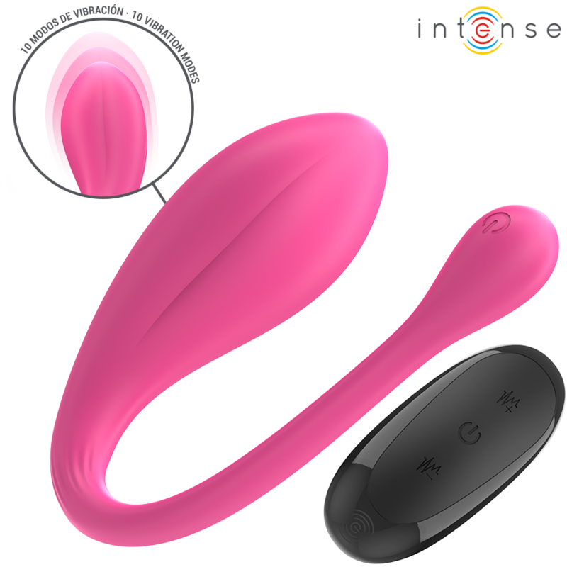 Intenso - Janice Vibrador U Dupla Estimulação 10 Vibrações Rosa Controle Remoto
