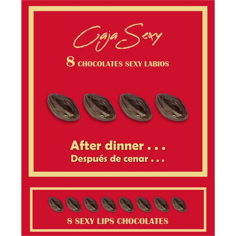 DIABLO PICANTE - CAIXA DE 8 CHOCOLATES EN FORMA DE VAGINA