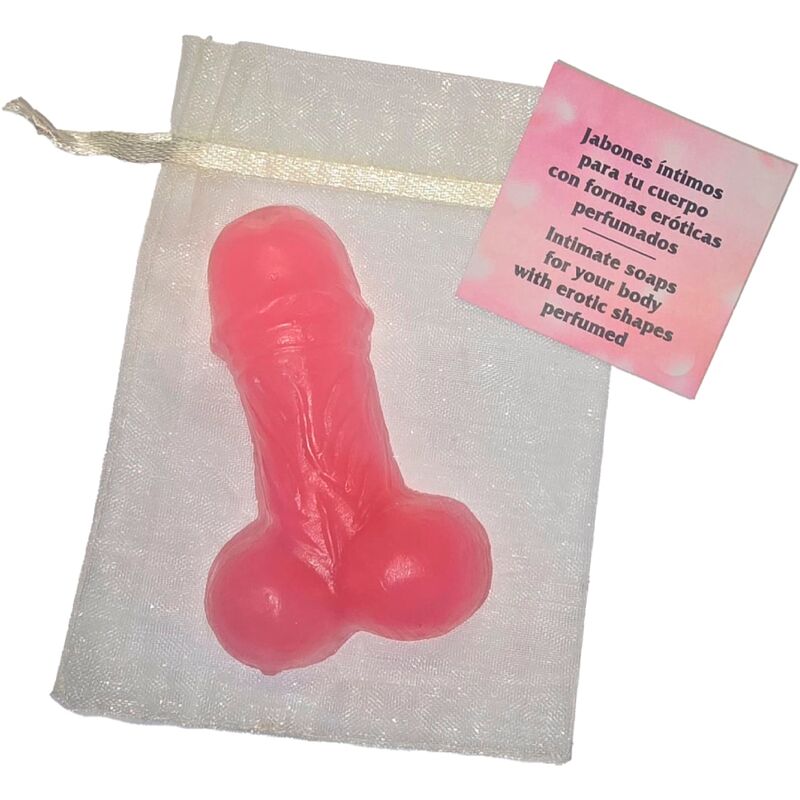 Diabo Picante - Sabonete Perfumado en Forma de Pénis Rosa