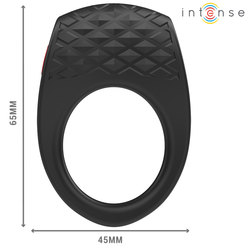 Intenso - Clover Vibrador Anel Pénis 10 Vibrações Negro