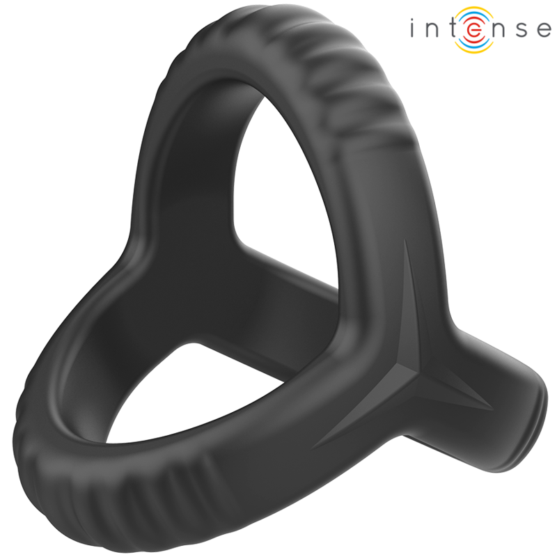 Intenso - Carson Anel De Pênis Duplo De Silicone Preto Modelo 4