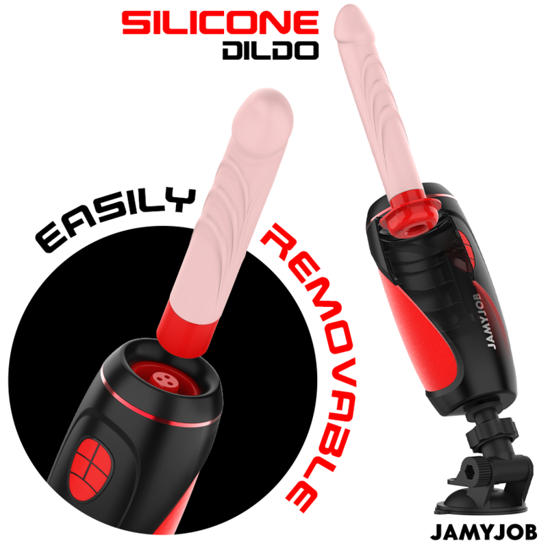 JAMYJOB - MASTURBADOR AUTOMÁTICO BASE PYSTON CON DILDO DE CONTROL REMOTO