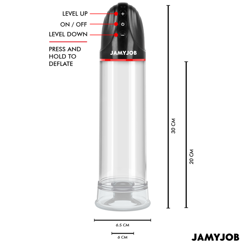 JAMYJOB - XPAND BOMBA AUTOMÁTICA 3 NÍVEIS DE ONDAS ESTIMULADORAS CINZA