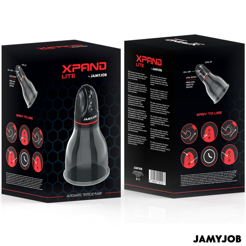 JAMYJOB - XPAND LITE BOMBA DE PRUEBA AUTOMÁTICA 3 NÍVEIS DE SUCÇÃO CINZA