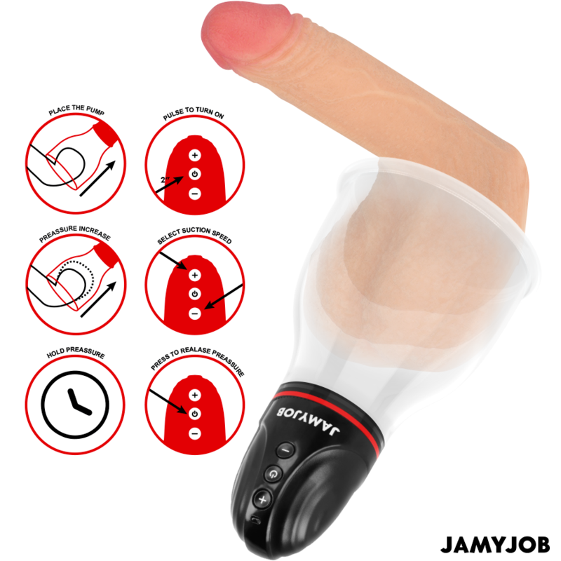 JAMYJOB - XPAND LITE BOMBA DE PRUEBA AUTOMÁTICA 3 NÍVEIS DE SUCÇÃO CINZA