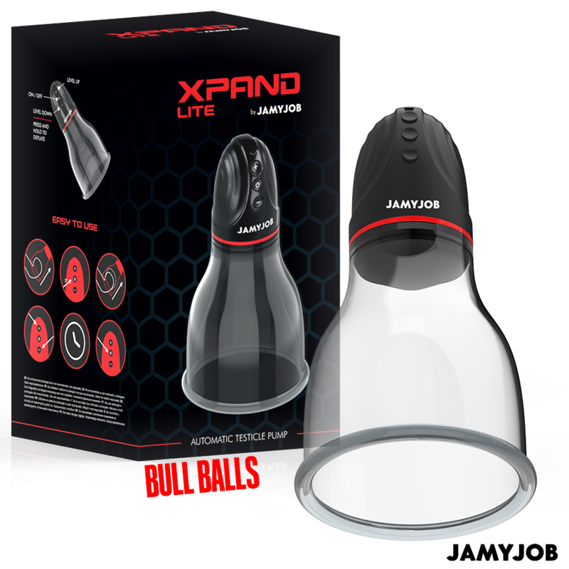 JAMYJOB - XPAND LITE BOMBA DE PRUEBA AUTOMÁTICA 3 NÍVEIS DE SUCÇÃO CINZA