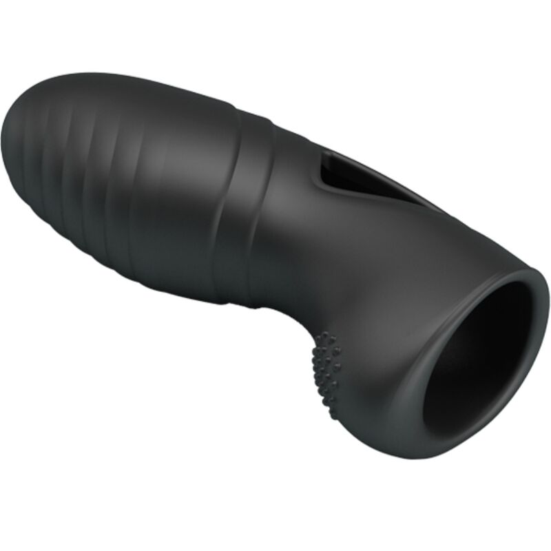 Pretty Love - Vibrador de Dedo de Silicona Alan Preto