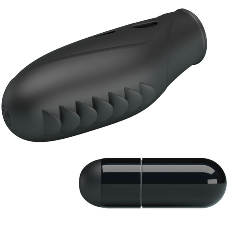 Pretty Love - Vibrador De Dedo De Silicona Gilo Preto