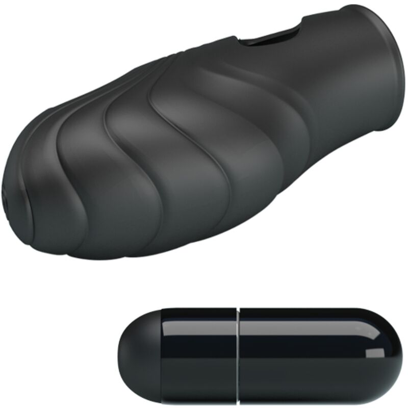 Pretty Love - Lich Silicone Dedo Vibrador Negro