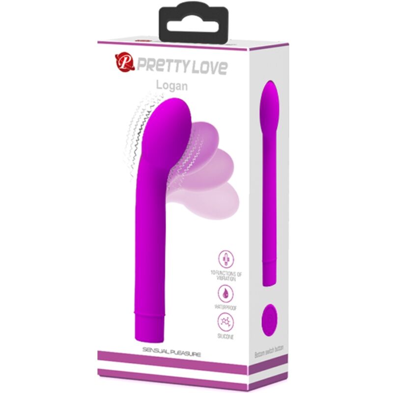 Pretty Love - Logan G-Spot Vibrador 10 Vibraciones Roxo