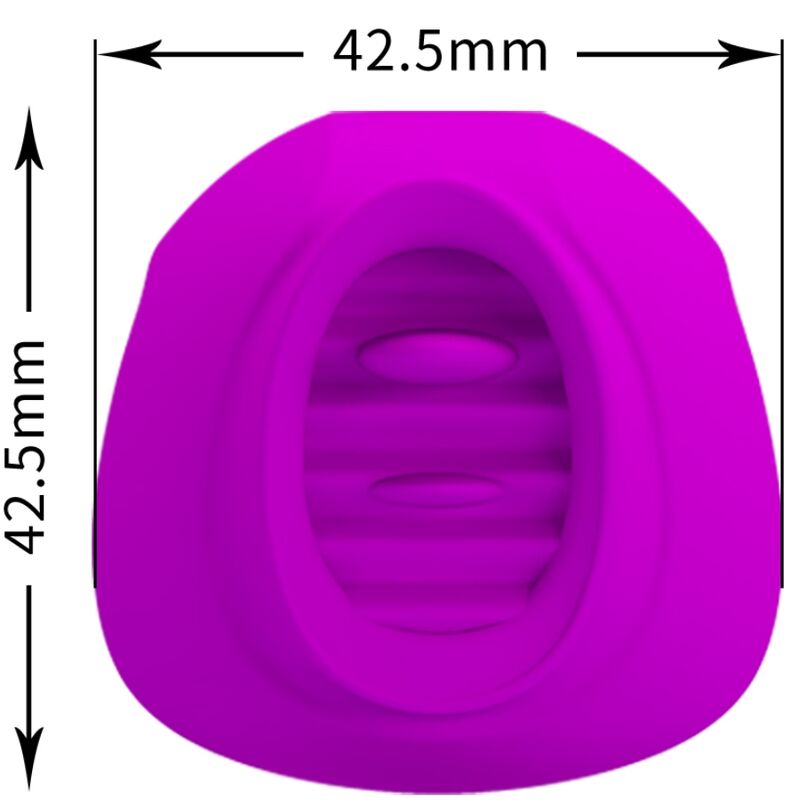 Pretty Love - Estimulador de Clítoris de Lengua Estelle 12 Vibrações Roxo