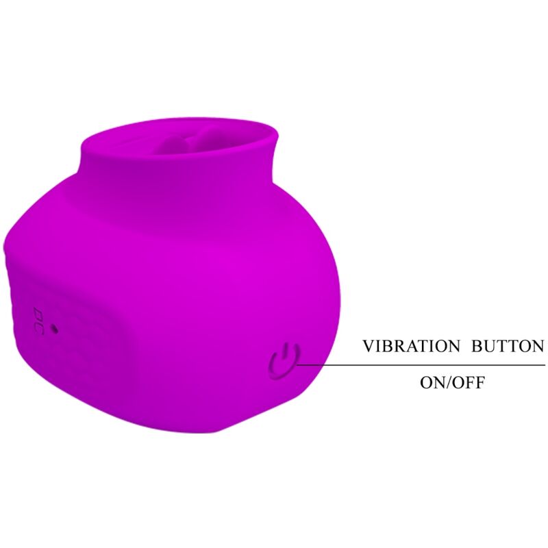 Pretty Love - Estimulador de Clítoris de Lengua Estelle 12 Vibrações Roxo