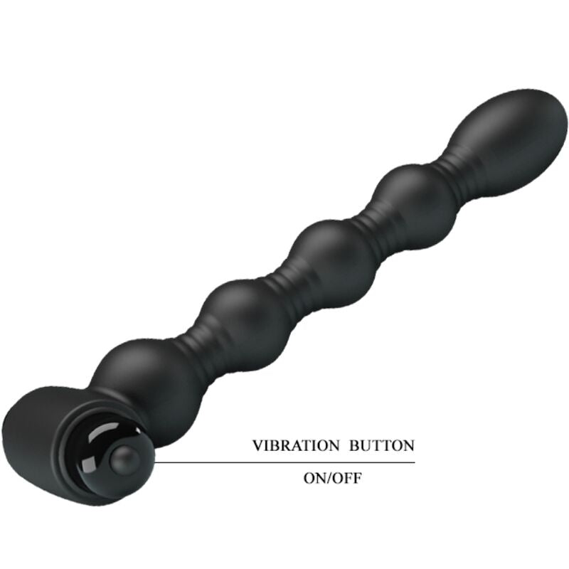 Pretty Love - Lynn Plug Anal de Silicona 10 Vibraciones Negro