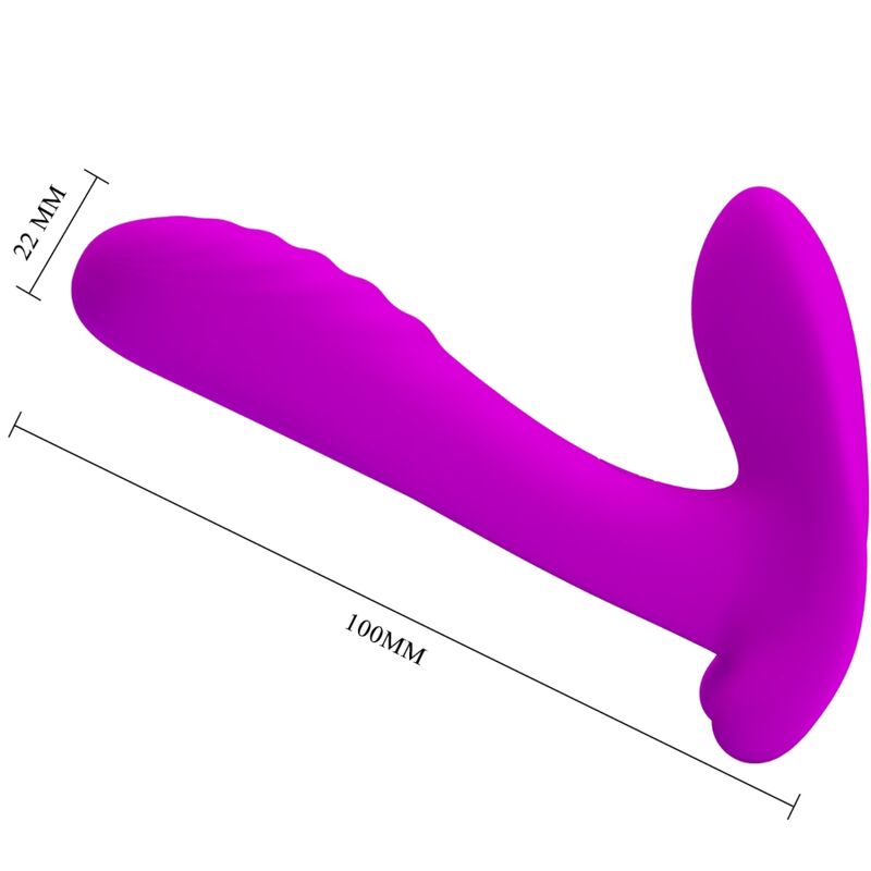 Pretty Love - Masajeador y Vibrador 12 Vibraciones Control Remoto Roxo