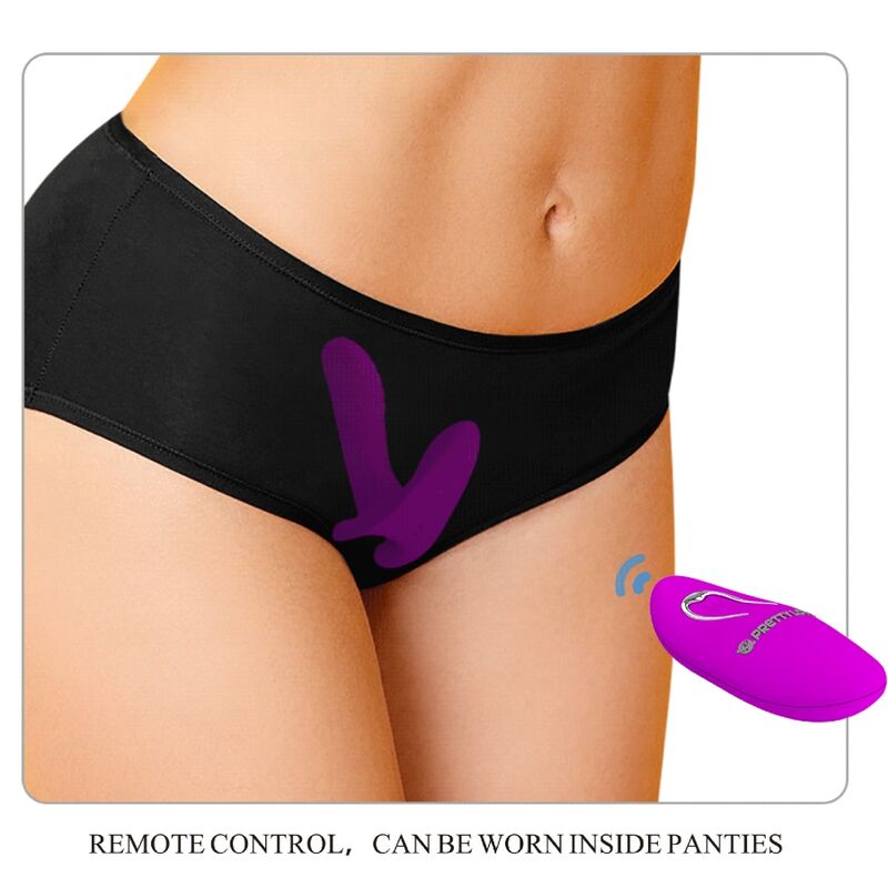 Pretty Love - Masajeador y Vibrador 12 Vibraciones Control Remoto Roxo