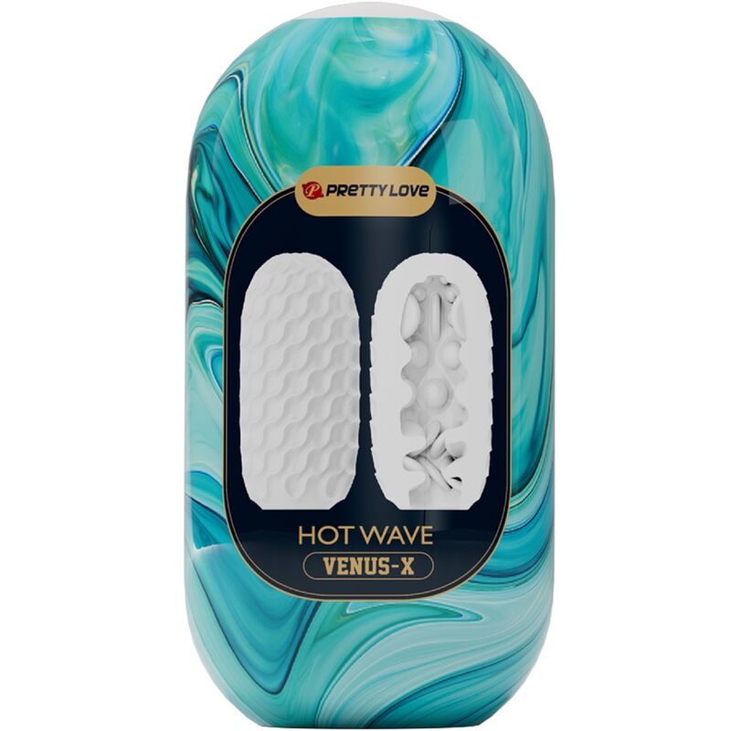 Pretty Love - Masturbador Masculino Hot Wave Silicona Blanco