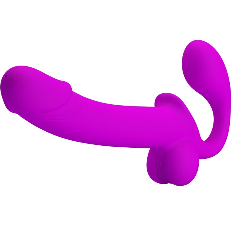 PRETTY LOVE - ESTIMULADOR KELPIE DOBLE STRAP-ON ROXO