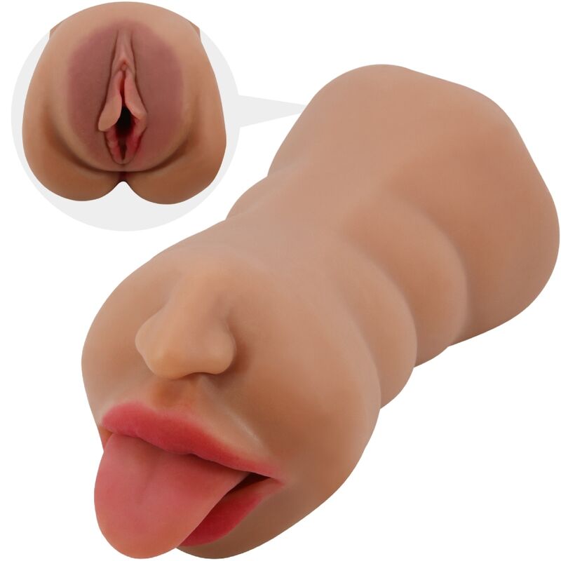 Crazy Bull - Sarah Duplo Masturbador Boca y Vagina Carne