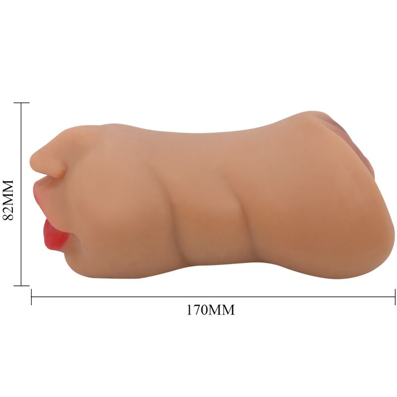 Crazy Bull - Zoey Masturbador Doble Boca y Vagina Carne