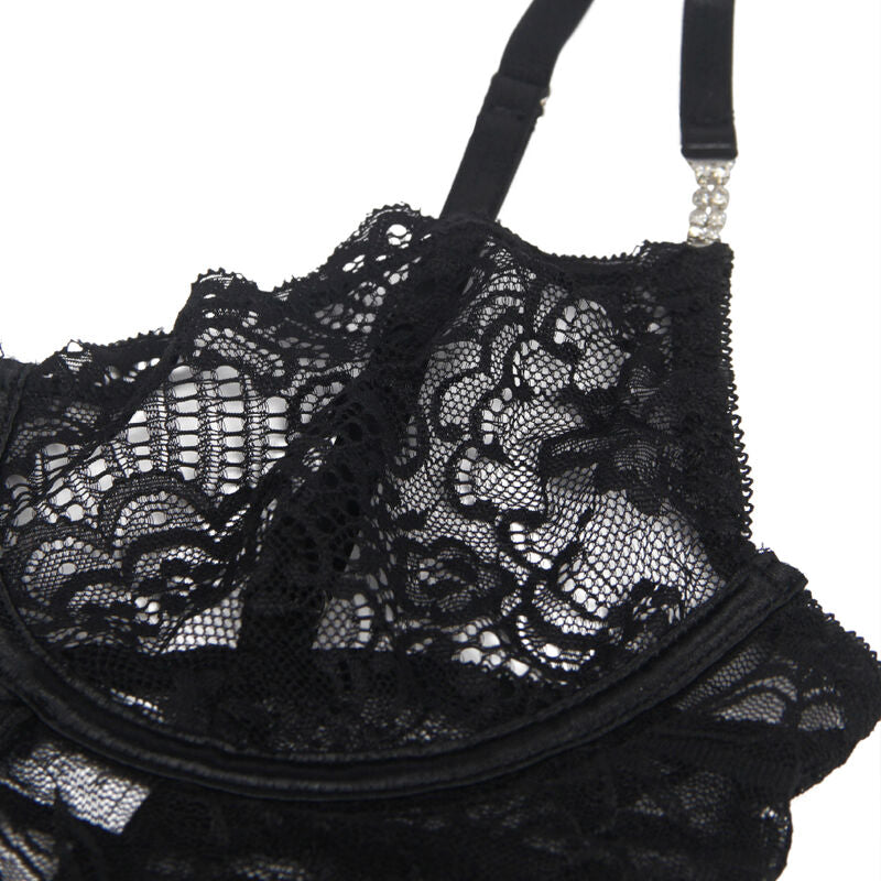 Subblime - 954185 Babydoll De Renda Com Alças Ajustáveis ​​Preto S/M