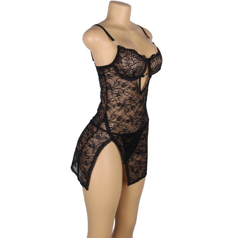 Subblime - 954185 Babydoll De Renda Com Alças Ajustáveis ​​Preto S/M