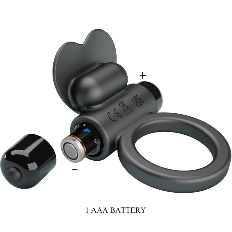 Anel Vibratório Debonaire Coelho 10 Vibrações Negro