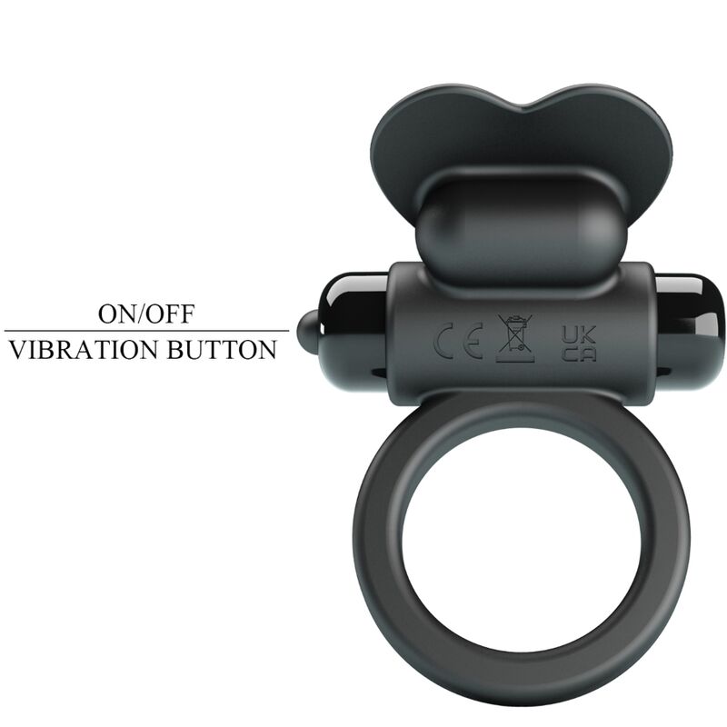 Anel Vibratório Debonaire Coelho 10 Vibrações Negro