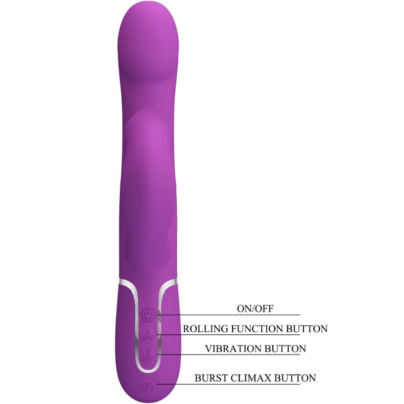 Pretty Love - Vibrador y Estimulador Multifuncional 4 en 1 Roxo