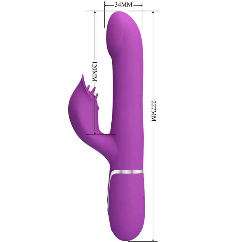 Pretty Love - Vibrador y Estimulador Multifuncional 4 en 1 Roxo