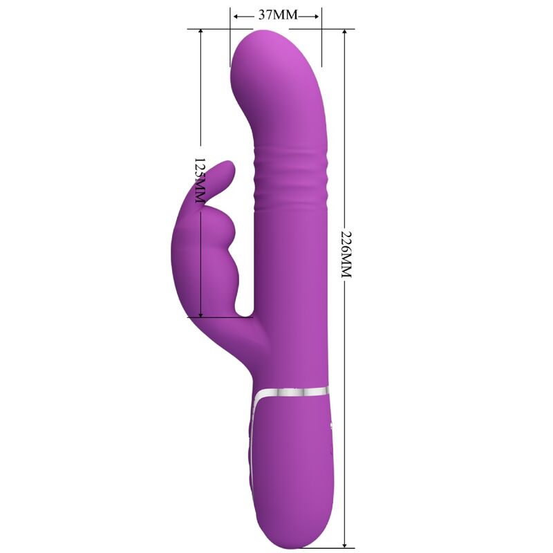 Pretty Love - Coale 4 en 1 Multifuncional Coelho Vibrador Roxo