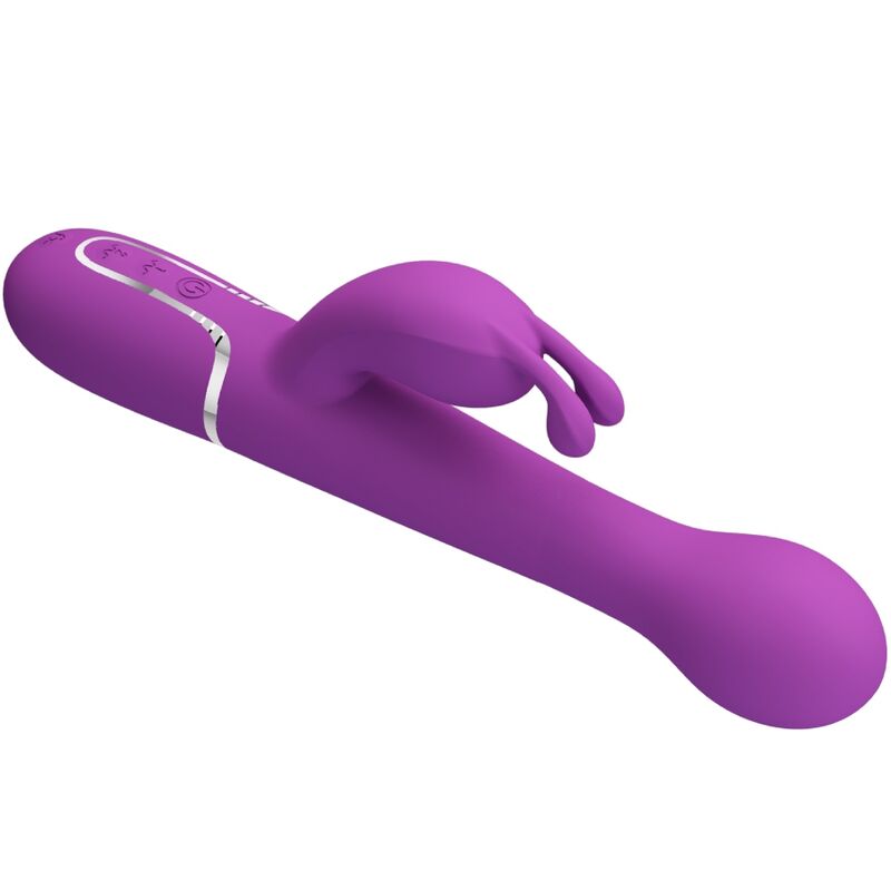 PRETTY LOVE - KAMPAS VIBRADOR RABBIT MULTIFUNÇÃO 3 EM 1 ROXO