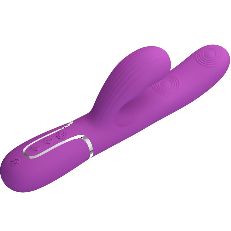 Pretty Love - Perlita 3 en 1 Multifuncional Coelho Vibrador Roxo
