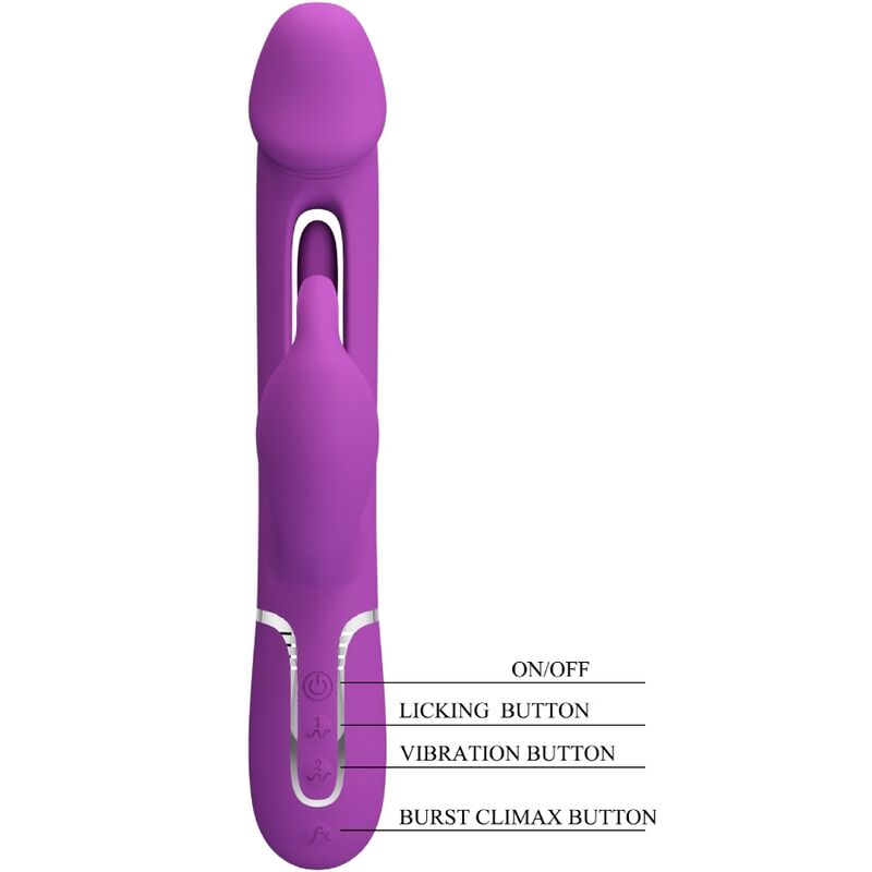 Pretty Love - Kampas 3 en 1 Multifuncional Coelho Vibrador Roxo