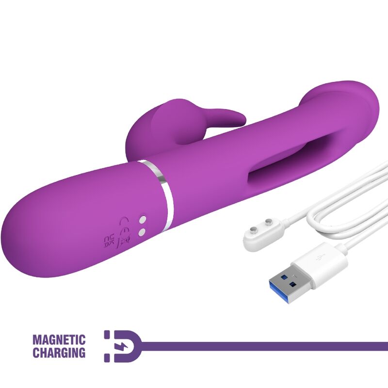 Pretty Love - Kampas 3 en 1 Multifuncional Coelho Vibrador Roxo