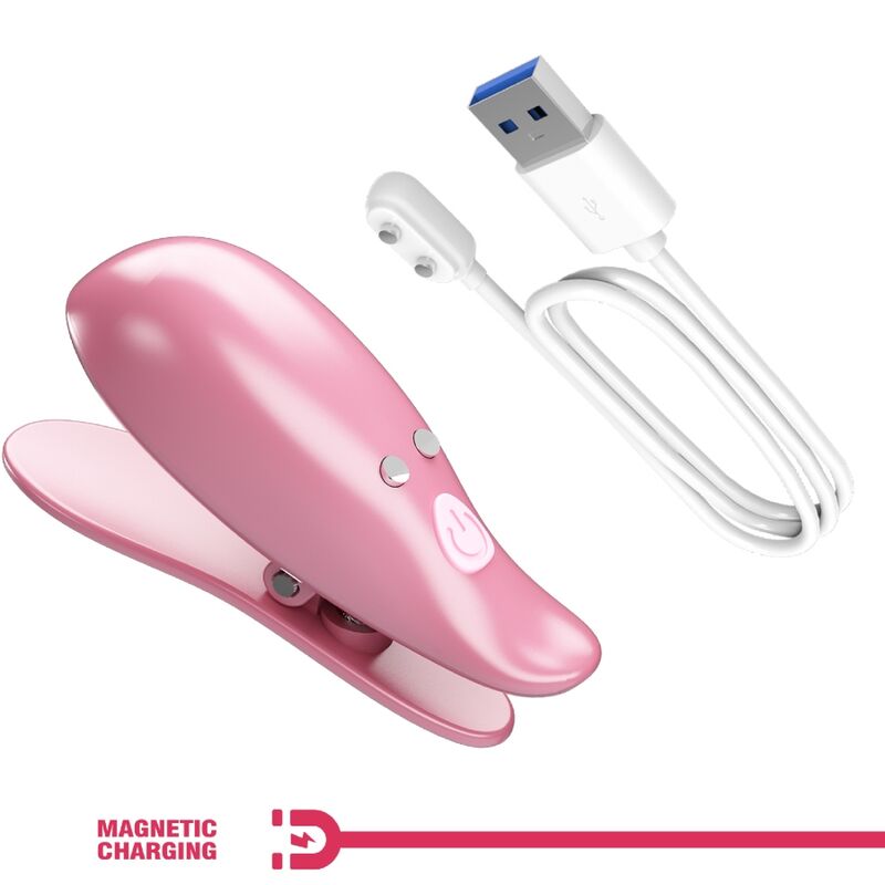 PRETTY LOVE - PINZAS PARA PEZONES CAILEY 10 VIBRAÇÕES CONTROLE REMOTO ROSA