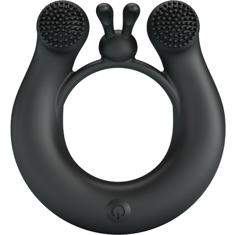 Anel Vibratório Dália e Estimulador de Clítoris 12 Vibrações Negro