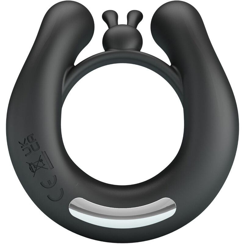 Anel Vibratório Dália e Estimulador de Clítoris 12 Vibrações Negro