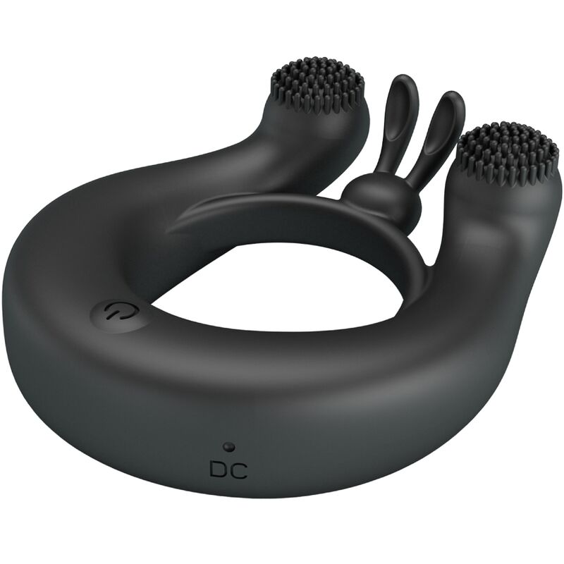 Anel Vibratório Dália e Estimulador de Clítoris 12 Vibrações Negro