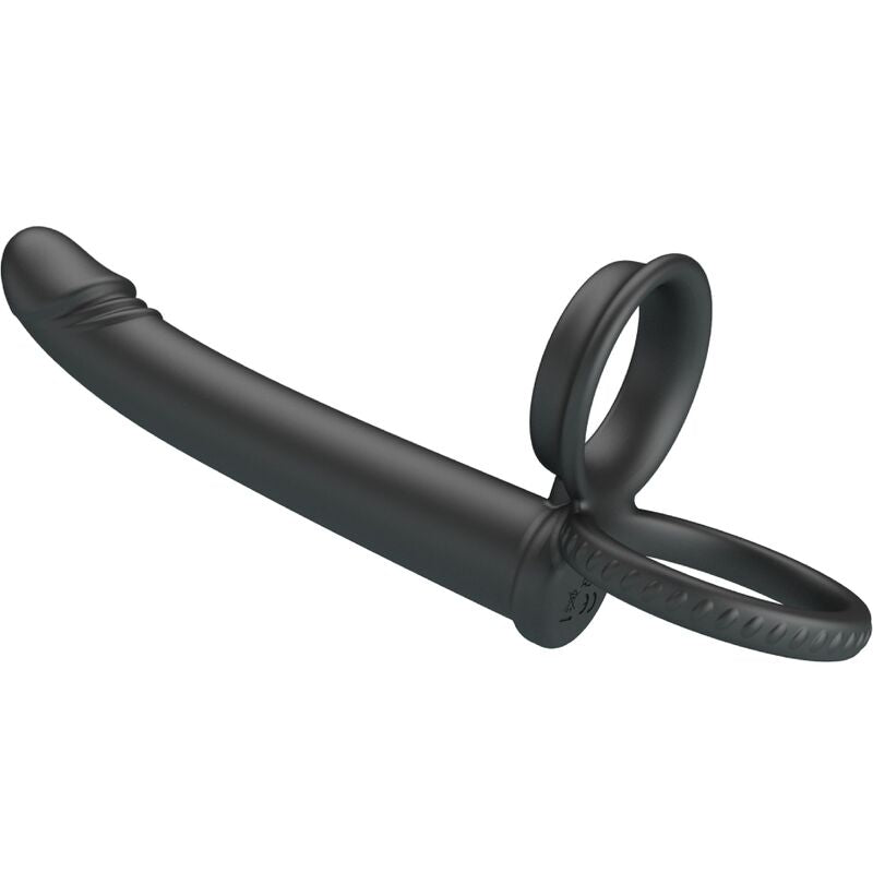 PRETTY LOVE - MOSES ANEL DUPLO PENIANO PARA DUPLA PENETRAÇÃO PRETO